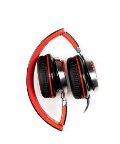 Casti Over-ear Spacer SPHS-SILVER, Wired, Rosu - imagine 2
