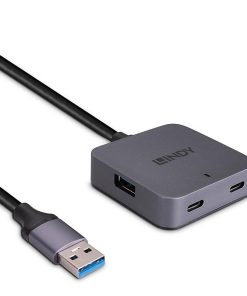 Hub USB LINDY 5m USB 3.0 Hub 4 Ports USB-A, - imagine 2