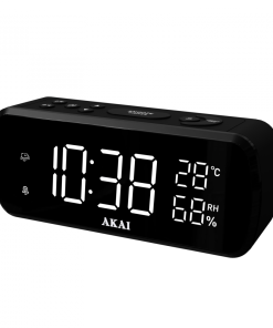 Radio ceas digitla Akai cu afisare temperatura si umiditate, putere