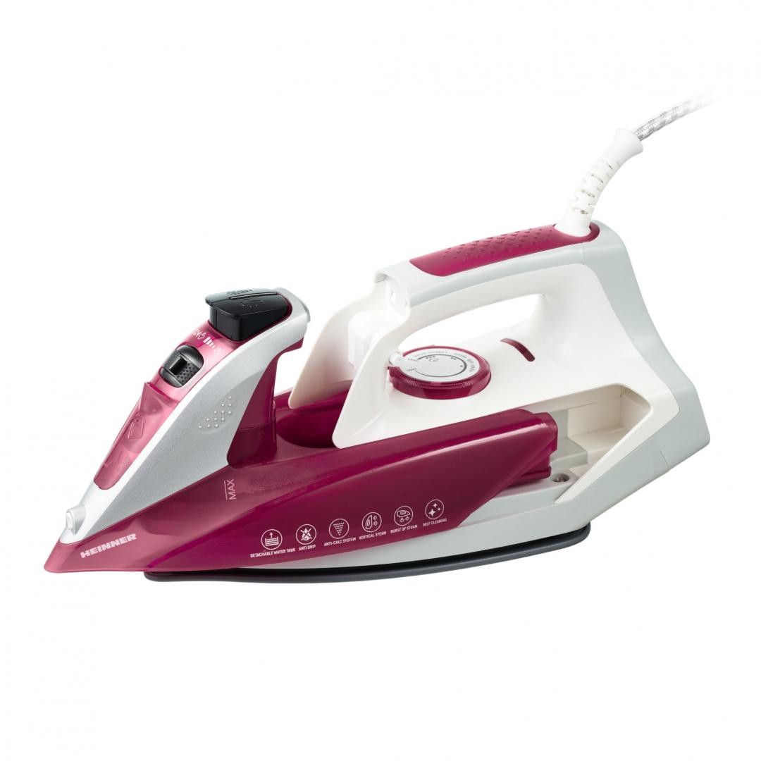 Fier de calcat Heinner HSI-2200PP, calcare uscata/spray/jet de abur, rezervor