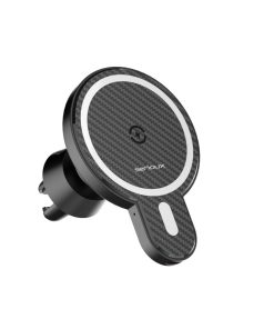 Suport Auto Telefon Serioux, cu incarcare Wireless 15W, compatibil MagSafe,