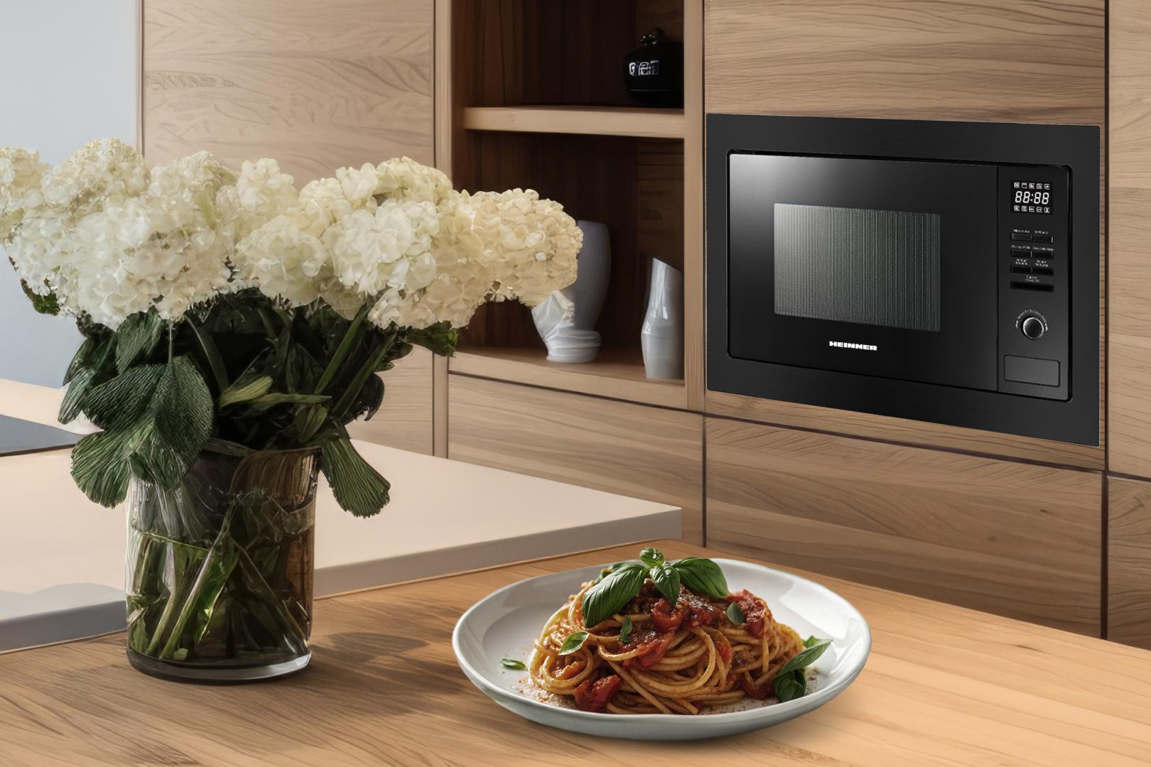 CUPTOR CU MICROUNDE HEINNER HMW-MDBI25GDBK - imagine 4