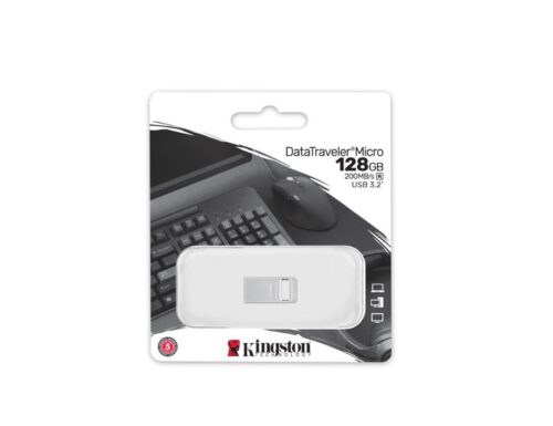 Memorie USB Flash Drive Kingston 128GB Data Traveler Micro, USB - imagine 4