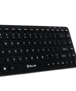 Tastatura Tellur Mini, Wireless, Negru - imagine 2