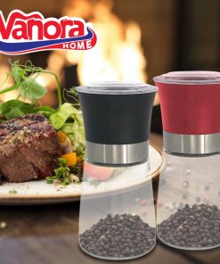 SET DOUA RASNITE CERAMICE SARE&PIPER 13.5CM, ROSU/NEGRU, VANORA HOME - imagine 3