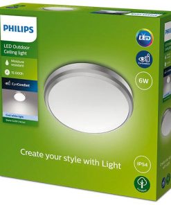 Plafoniera LED pentru exterior Philips Doris, 6W, 640 lm, lumina - imagine 3