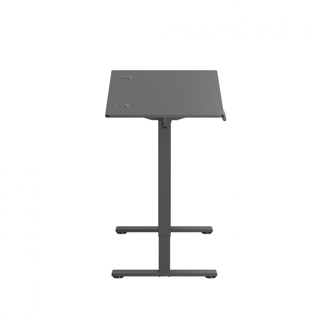 Birou Ascend cu reglare inaltime electric, negru, 1200x600x730~1180 mm, Capacitate - imagine 5