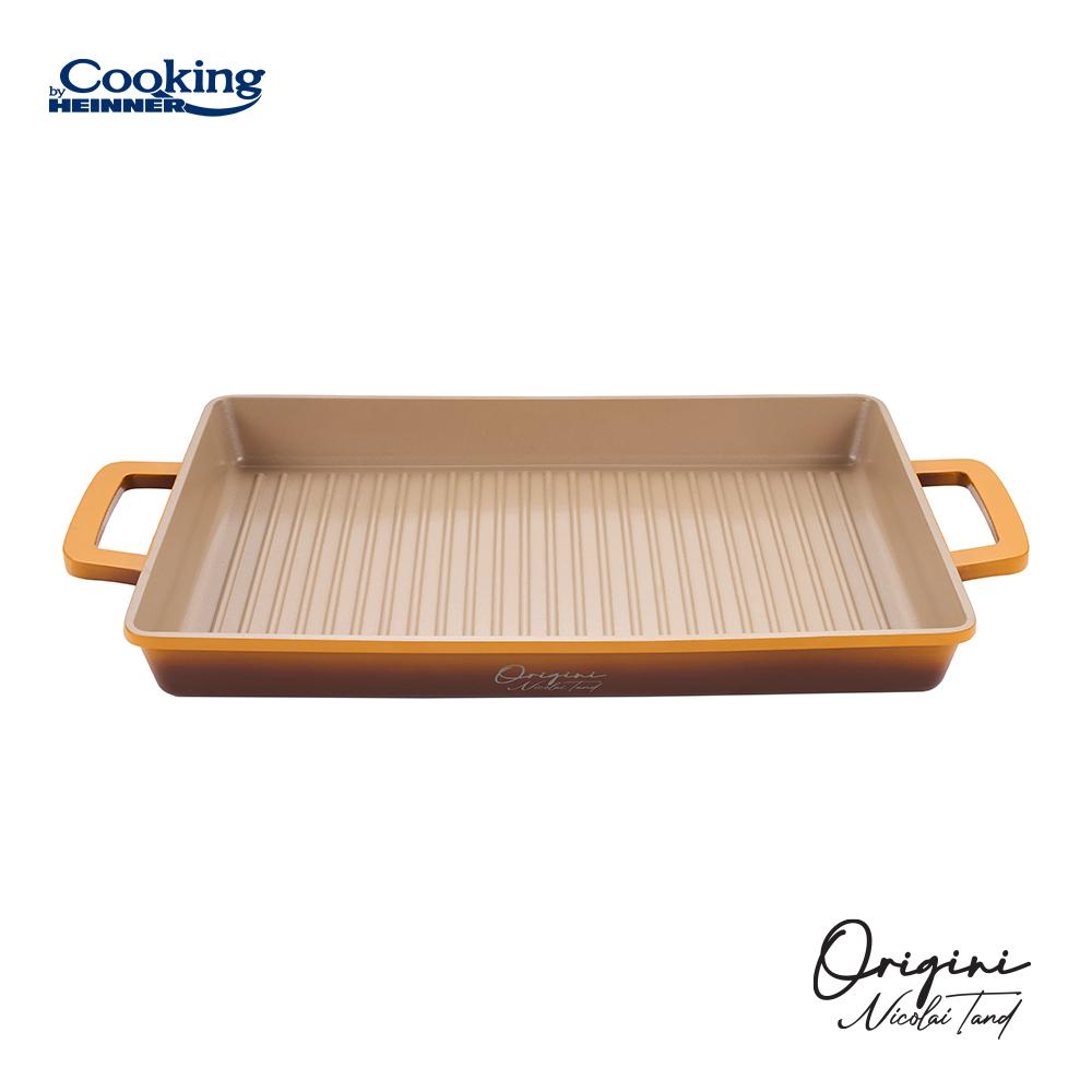 TAVA GRATAR ALUMINIU TURNAT 36 x 26.4 x 4 CM, - imagine 3