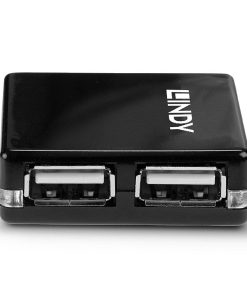 Hub USB LINDY 4 Port USB 2.0 Mini Hub USB-A, - imagine 3