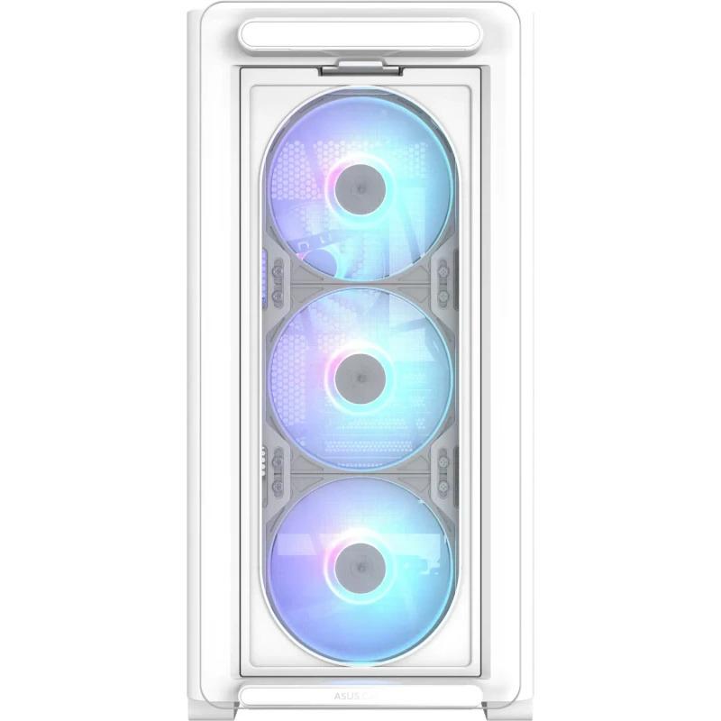 Carcasa ASUS A23 PLUS TG ARGB WHITE, RGB, Mid Tower, - imagine 8