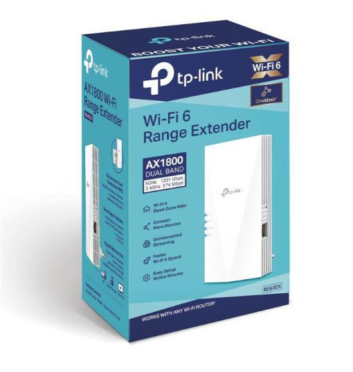 TP-link AX1800 Wi-Fi6 Range Extender, RE600X, Dual-Band, Standarde wireless: IEEE - imagine 4