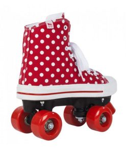 ROLE ROOKIE CANVAS HIGH POLKA DOTS 33 ROSU ALB - imagine 2