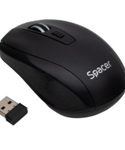 Mouse Wireless SPACER SPMO-WS-BK-04, 1600 dpi, Negru