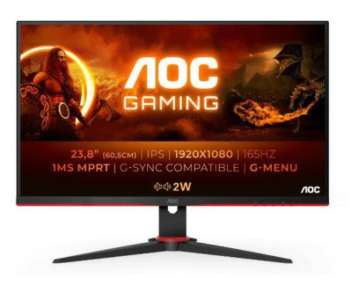 Monitor Gaming AOC 24G2SPU/BK, 23.8", 1920 x 1080 pixeli, Black,