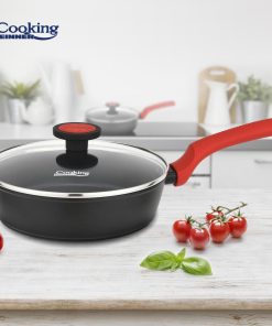 TIGAIE ALUMINIU FORJAT + CAPAC 24X6.5 CM, REDMOON, COOKING BY - imagine 5