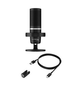 Microfon HP HyperX DuoCast, tip Cardioid, USB, LED backlight