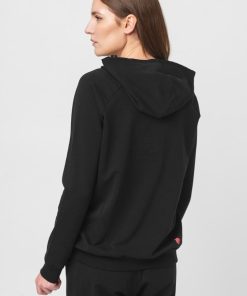 HANORAC COTON DANTELA FEMEI BLACK-XL - imagine 3
