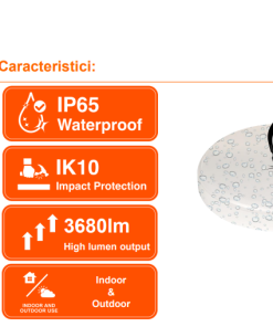 Plafoniera LED pentru baie cu senzor de miscare Ledvance SURFACE - imagine 4