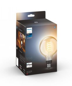 Bec LED inteligent vintage (decorativ) Philips Hue Filament Glob G125 - imagine 2