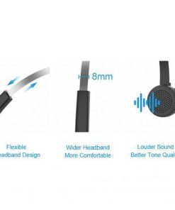 Casti Mono-casca Conceptronic POLONA03BD, Wireless, noise-canceling, Negru - imagine 3