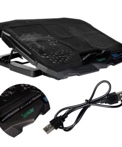 Stand Spacer notebook 17″ Gaming, sita metal, Airflow: 72CFM, 2xfan