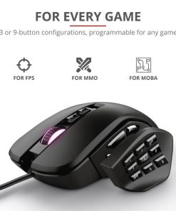 Mouse Gaming Trust GXT 970 Morfix, 10000 dpi, Negru - imagine 10