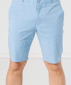 PANTALONI SCURT CASUAL BARBATI BLUE S - imagine 5