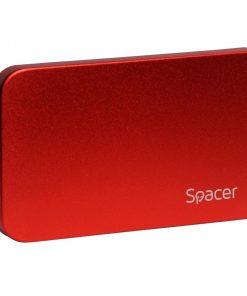 Rack extern HDD/SSD 2.5" Spacer USB 3.0 rosu - imagine 2