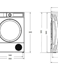 Uscator de rufe HEINNER HHPD-V7T1CHA++, 7 kg, Clasa: E, Alb - imagine 3