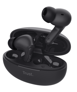 Casti In-ear Trust Yavi, Wireless, Negru - imagine 5