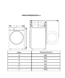 Masina de spalat rufe HEINNER HWM-HMK9014IVA+++, 9 kg, 1400 rpm, - imagine 7