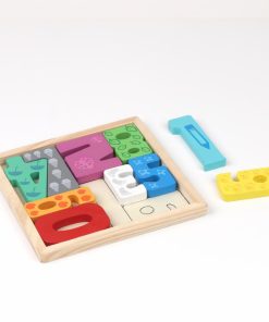 PUZZLE DIN LEMN CU NUMERE, 12 PIESE
