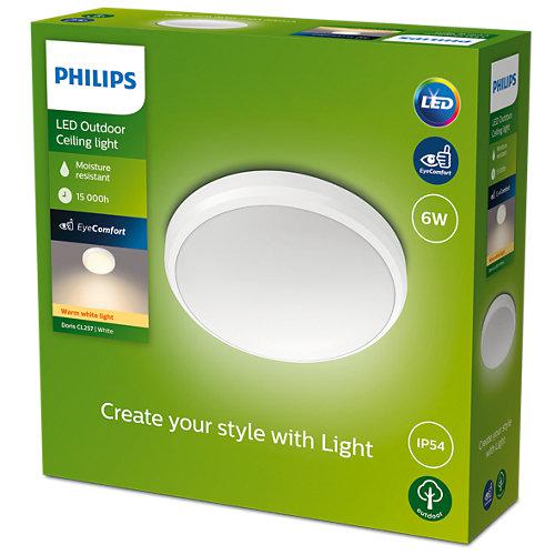 Plafoniera LED pentru exterior Philips Doris, 6W, 600 lm, luminacalda(2700K), - imagine 3