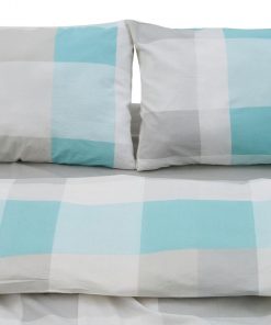 Set de pat king size bumbac,92gsm,Square - imagine 4