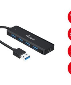 Hub USB EQUIP 4-Port USB 3.2 Gen 1 Hub with - imagine 3
