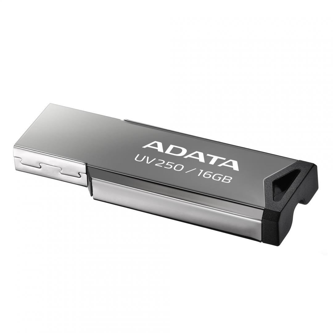 Memorie USB ADATA UV250 16 GB, USB 2.0, Argintiu - imagine 3
