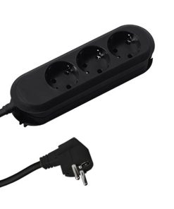 Prelungitor Bachmann SMART 3xCEE7/3,fara intrerupator, lungime cablu 1.5m, H05VV-F 3G1.5