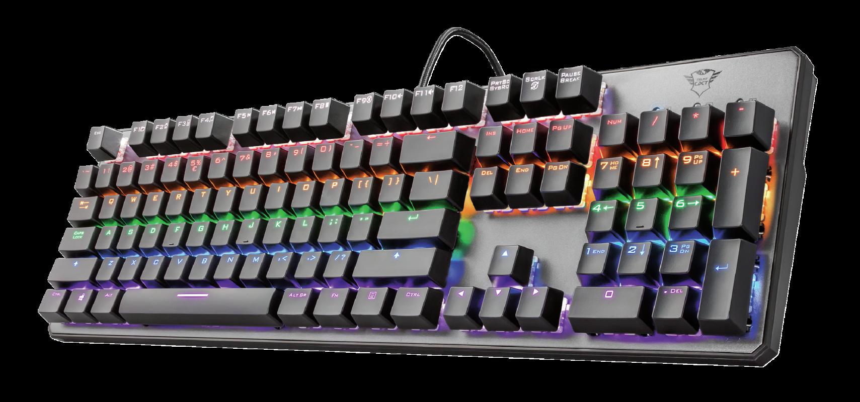 Tastatura Mecanica Gaming Trust GXT 865 Asta, RGB, USB, negru - imagine 5