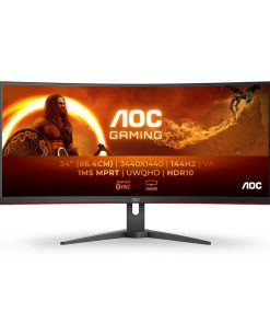 Monitor Gaming AOC CU34G2XE/BK, 34", 3440 x 1440 pixeli, Black,