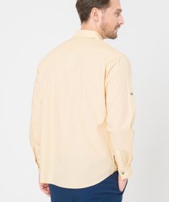 CAMASA CASUAL BARBATI BEIGE XL - imagine 2
