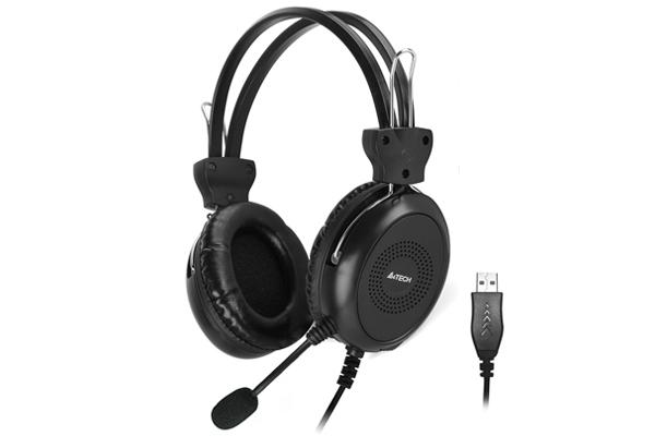Casti Gaming Over-ear A4TECH HU-30, Wired, Negru