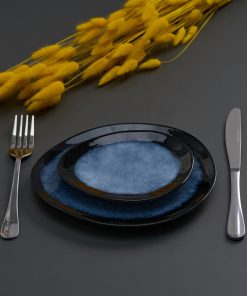 SET 4  FARFURII OVALE CERAMICA 21 CM, SERENITY, ART - imagine 6