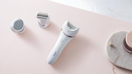 Epilator umed si uscat PHILIPS Seria 8000 BRE730/10, 7 accesorii, - imagine 5