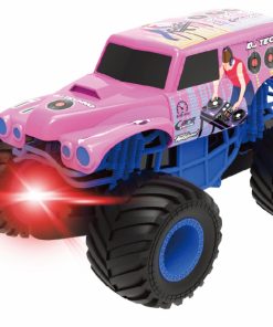 MASINUTA CU LUMINI, SUNETE SI FRICTIUNE, SCARA 1/24, 19CM, ROZ