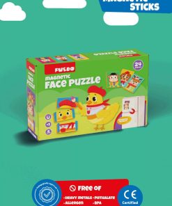 PUZZLE MAGNETIC DIN SPUMA EVA CU FEȚE, PUEDO - imagine 2