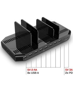 Hub USB Lindy 120W 10 Port USB Charging Station USB-A, - imagine 2