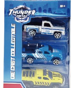 MACHETA DIE CAST, SET 3 CAMIONETE, SCARA 1/64, 7.5CM, DIVERSE - imagine 4