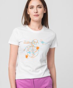 TSHIRT CASUAL F BICICLETA COLOR WHITE-XS