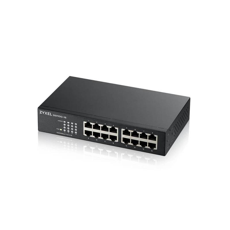 Switch ZYXEL GS1100-16, 16-port, 10/100/1000 Mbps - imagine 3
