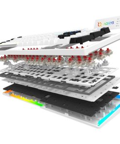 Tastatura Mecanica Gaming AQIRYS Aludra, RGB, USB, Alb - imagine 3